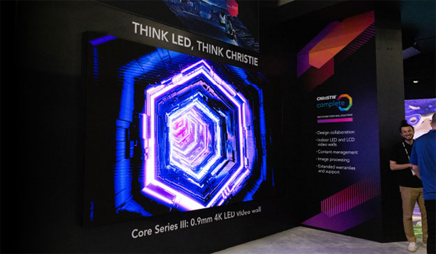 Core III booth LED video walls booth display